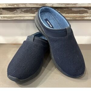 Lands‎ End Men's All Season Navy Clog Slippers Size 12D